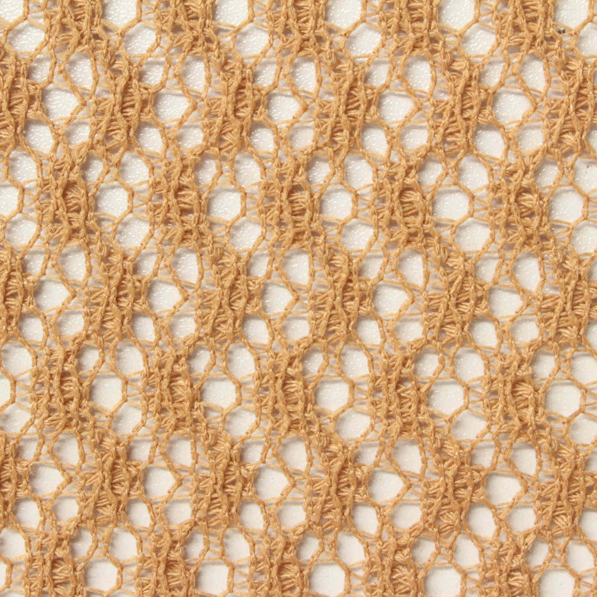 Tan Openwork Lace, Polyester
