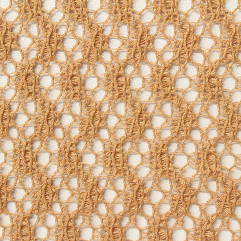 Tan Openwork Lace, Polyester