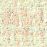Cream Check Bouclé, Polyester — texture