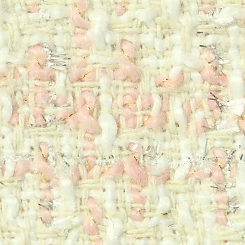 Cream Check Bouclé, Polyester, 490 gsm