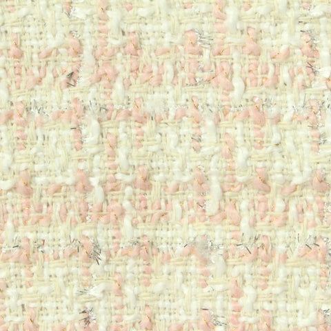 Cream Check Bouclé, Polyester, 490 gsm