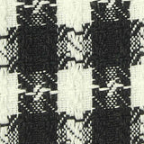 Black Houndstooth Bouclé, Polyester — texture
