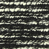 Black Horizontal-Stripe Bouclé, Polyester — texture