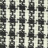Black Houndstooth Bouclé, Polyester — texture