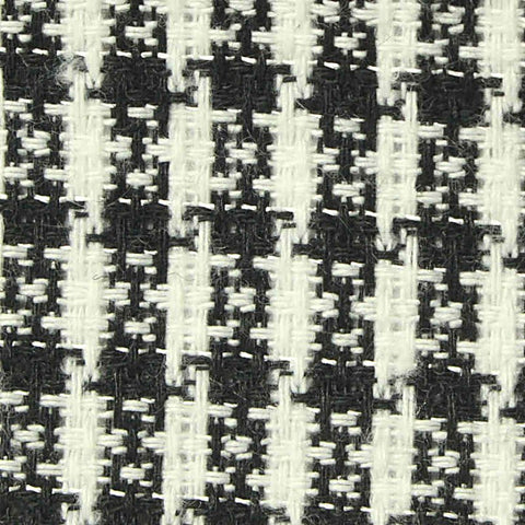 Black Houndstooth Bouclé, Polyester, 260 gsm