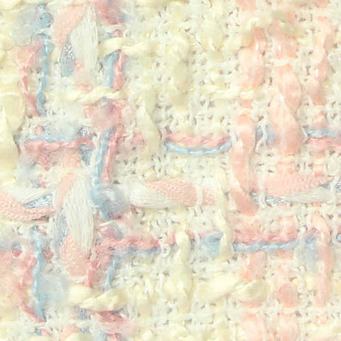 Cream Plaid Bouclé, Acrylic-Poly