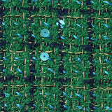 Green Check Bouclé, Polyester