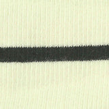Dark Grey Horizontal-Stripe Rib Knit, Cotton — texture