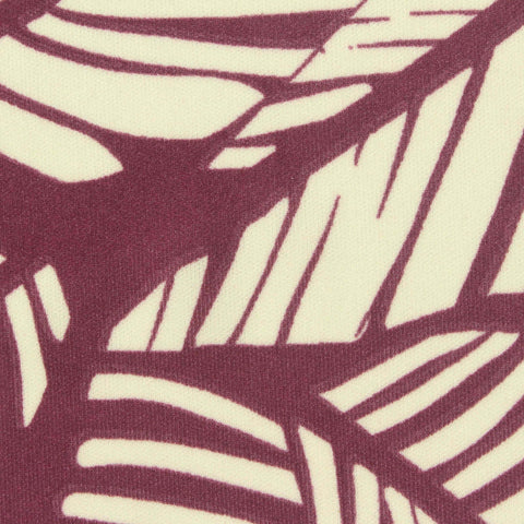 Maroon Abstract Jersey Knit, Polyester