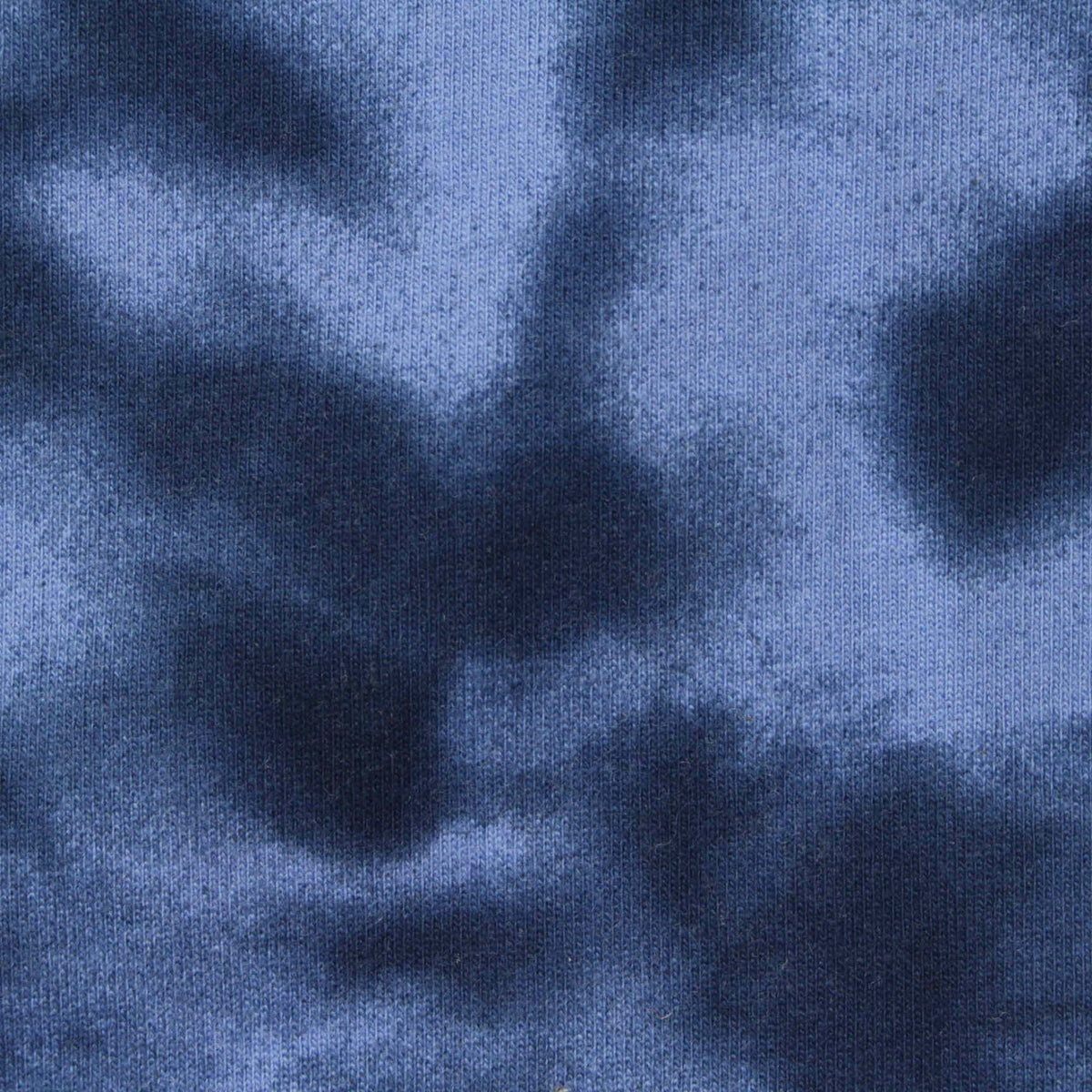 Blue Abstract-Cloud French Terry, Cotton