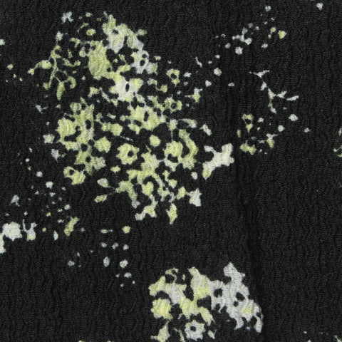 Light Green Abstract Crepe, Polyester