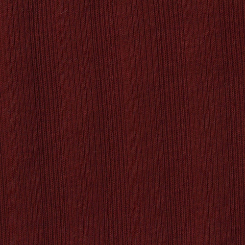 Cotton Stretch Rib Knit Fabric, 180 gsm, 175 cm — Red