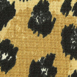Black Leopard Crepe, Polyester — texture