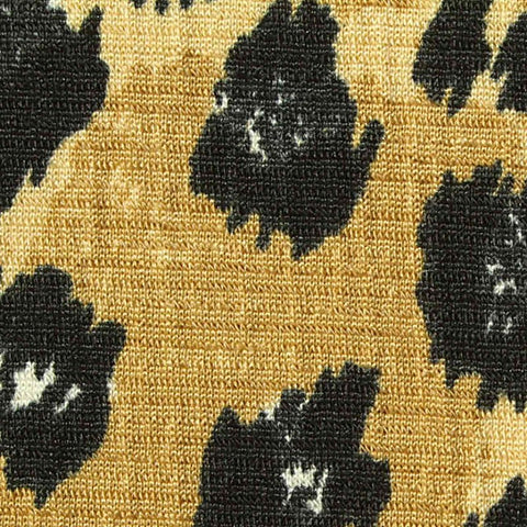 Black Leopard Crepe, Polyester