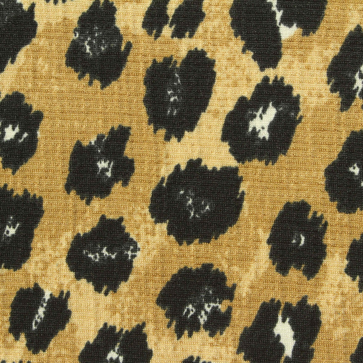 Black Leopard Crepe, Polyester