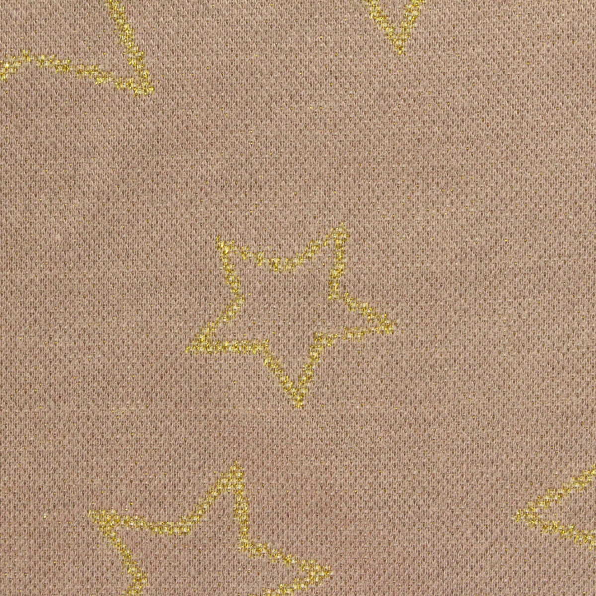 Gold Glitter-Star Jacquard, Poly-Metallic