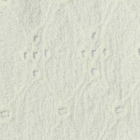 Cream Tone-on-Tone Warp Knit, Polyester, 170 gsm