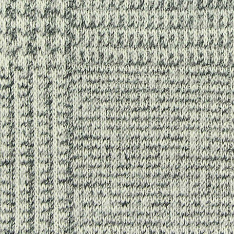 Grey Plaid Jacquard, Cotton-Poly