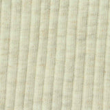 Light Beige Marl Rib Knit, Cotton — texture