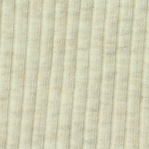 Light Beige Marl Rib Knit, Cotton