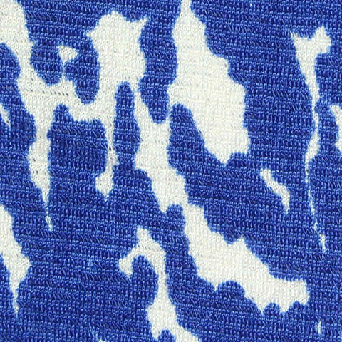 Blue Abstract Knit, Polyester, 170 gsm