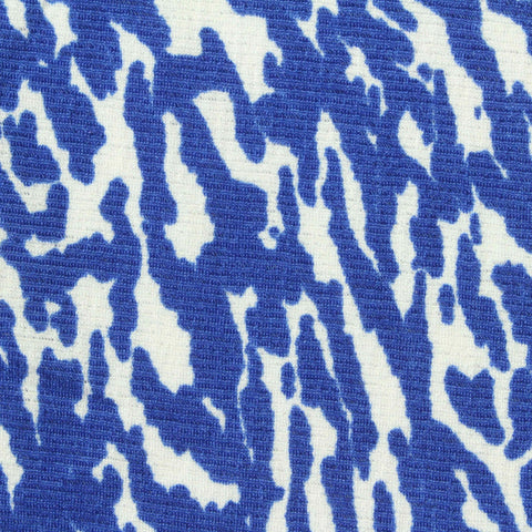 Blue Abstract Knit, Polyester, 170 gsm