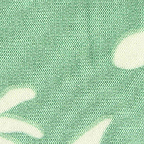 Printed Brushed Polyester Stretch Milk Silk Knit Fabric, 170 gsm, 170 cm — Green