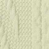 Cream Tone-on-Tone Chunky Knit, Polyester — texture
