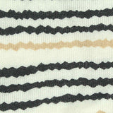 Black Horizontal-Stripe Jersey Knit, Polyester — texture