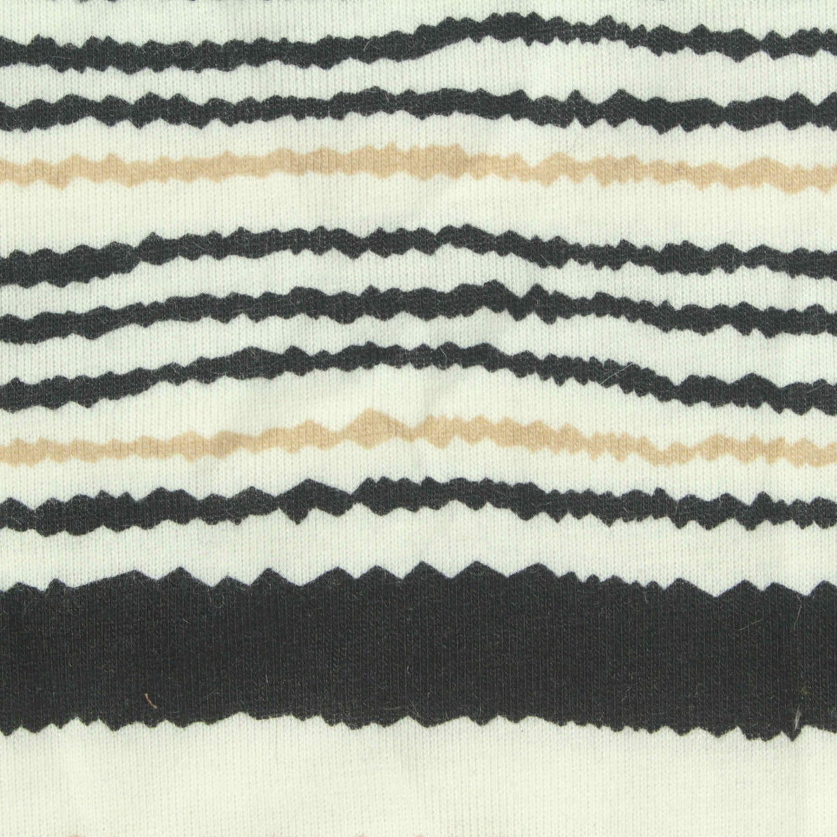 Black Horizontal-Stripe Jersey Knit, Polyester, 180 gsm, 160 cm, ref EF-253463