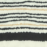 Black Horizontal-Stripe Jersey Knit, Polyester