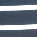 Navy Horizontal-Stripe French Terry, Cotton-Poly, 250 gsm