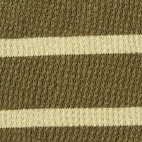 Yarn-Dyed Cotton Polyester French Terry Fabric, 250 gsm, 175 cm — Khaki