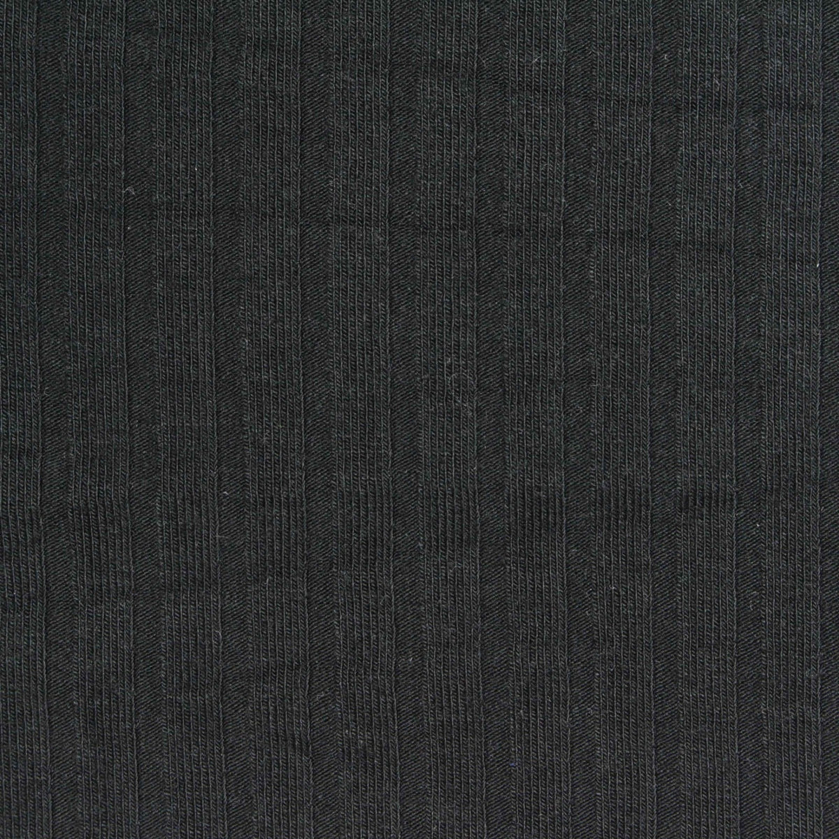Viscose Stretch Rib Knit Fabric, 225 gsm, 150 cm — Black, ref EF-253477