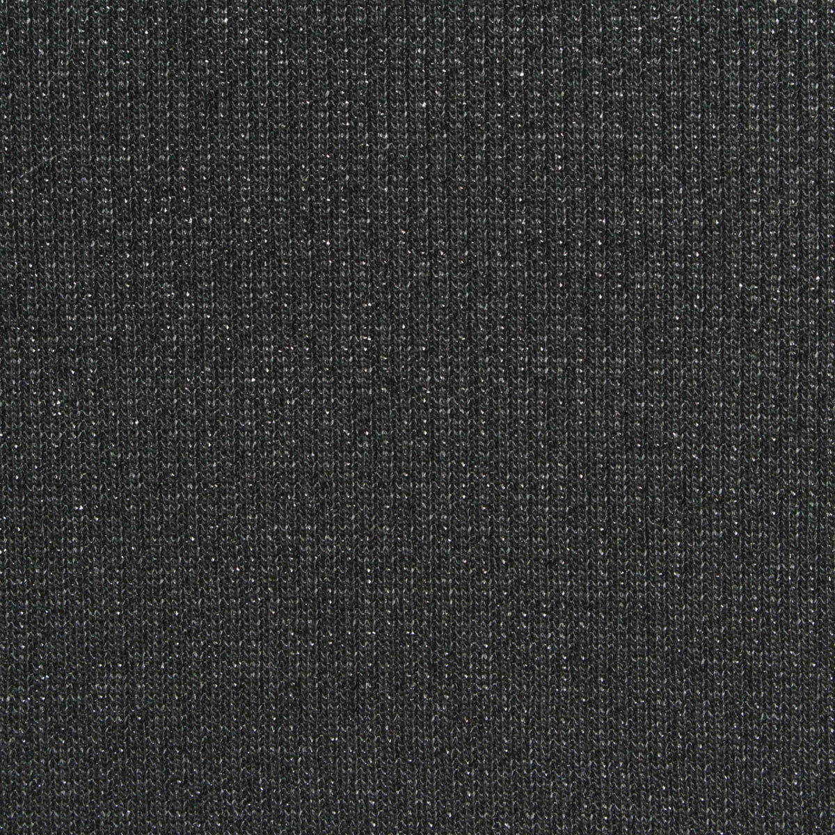 Dark Grey Marl Rib Knit, Viscose-Metallic, 190 gsm