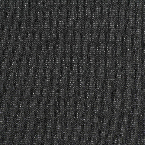 Dark Grey Marl Rib Knit, Viscose-Metallic, 190 gsm