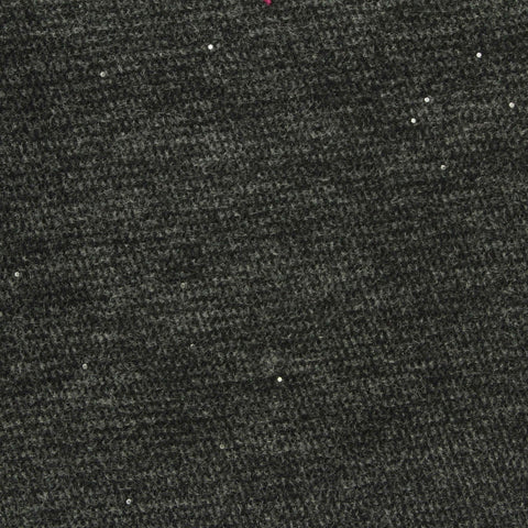 Dark Grey Marl Piqué Knit, Polyester, 460 gsm