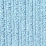 Rib Knit Fabric, 280 gsm, 165 cm — Blue — texture