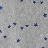 Blue Stars Jersey Knit, Cotton-Viscose