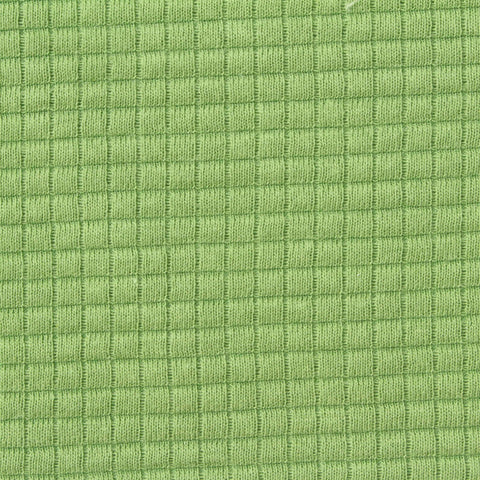 Jacquard Cotton Polyester Knit Fabric, 200 gsm, 155 cm — Green