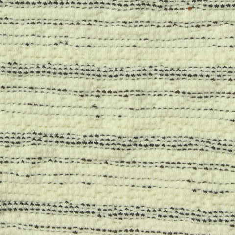 White Horizontal-Stripe Jacquard, Polyester, 250 gsm