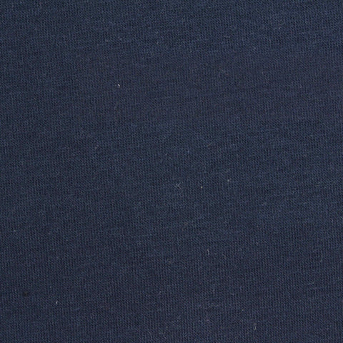 Polyester Cotton Stretch Knit Fabric, 327 gsm, 165 cm — Navy