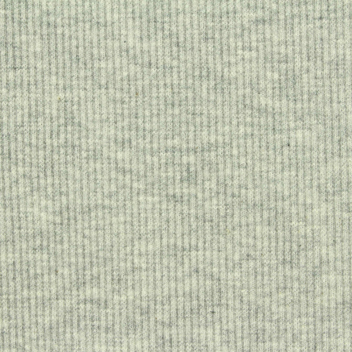 Cotton Stretch Rib Knit Fabric, 260 gsm, 110 cm — Grey