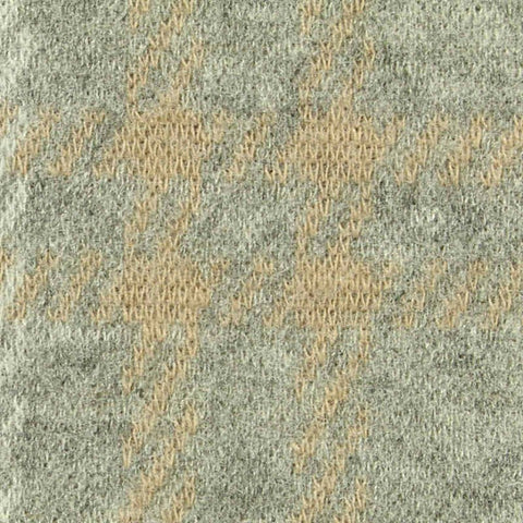 Light Grey Bold-Plaid Jacquard, Poly-Viscose