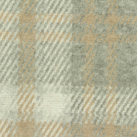 Light Grey Bold-Plaid Jacquard, Poly-Viscose