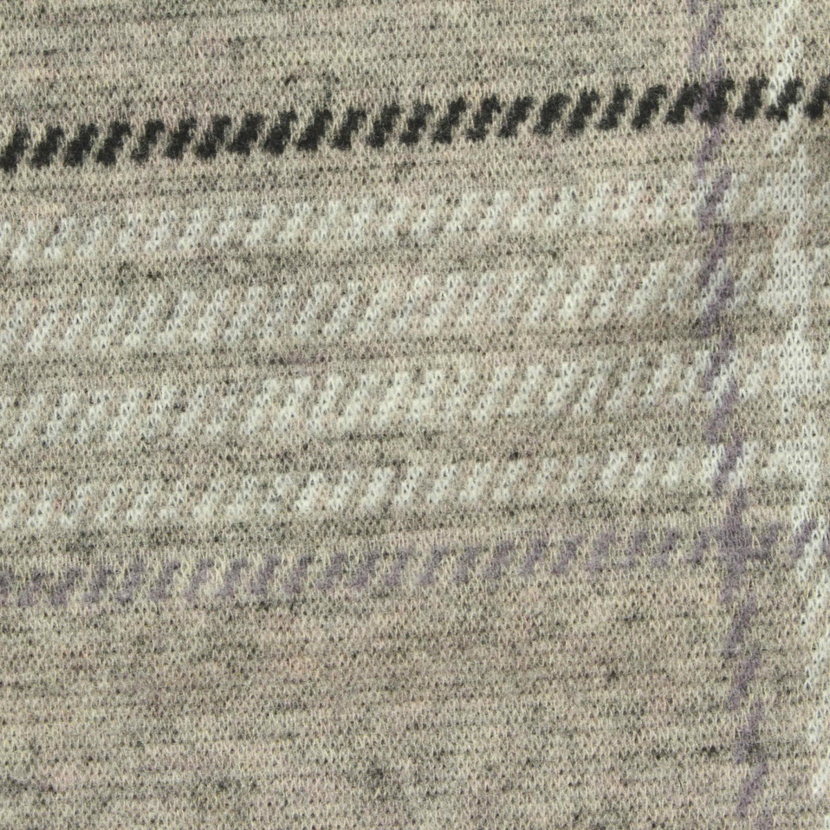 Grey Marl Jacquard, Poly-Viscose, 310 gsm
