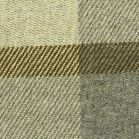 Cream Plaid Jacquard, Poly-Viscose, 310 gsm
