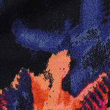 Pink Abstract-Brushstroke Poplin, Cotton — texture