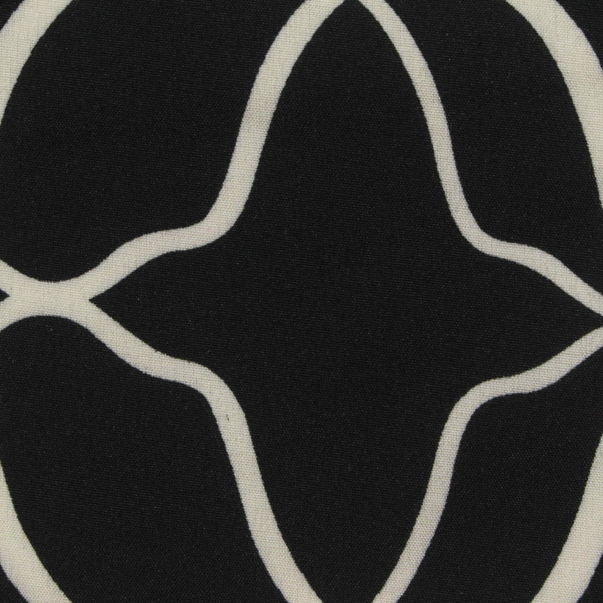 Black Geometric Woven, Polyester