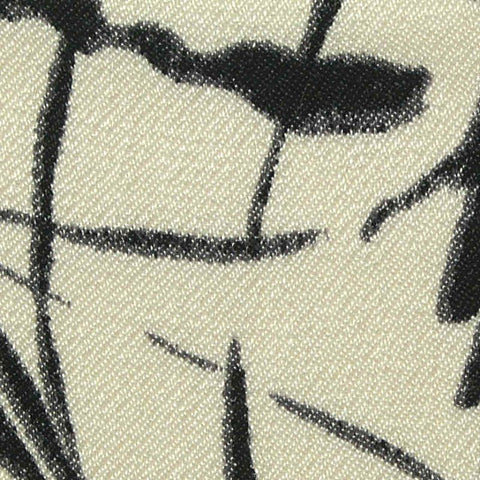 Black Brushstrokes Satin, Viscose